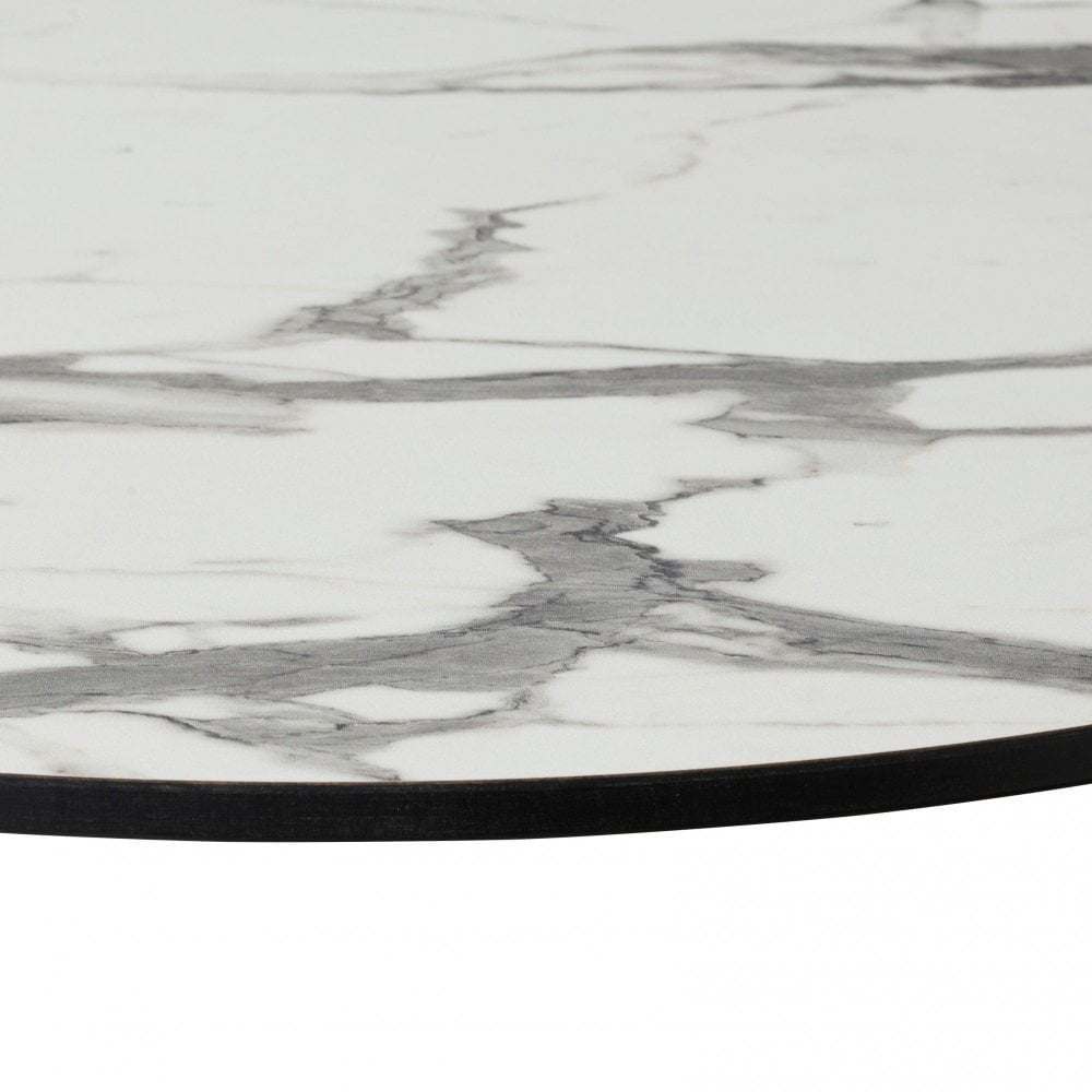 White Calacatta Marble Outdoor Laminate Restaurant Table Top