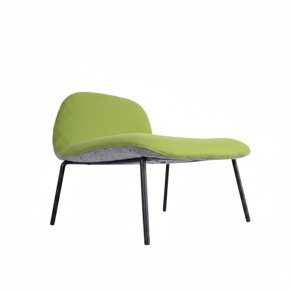 Copenhagen Upholstered Mid Height Metal Bar Stool