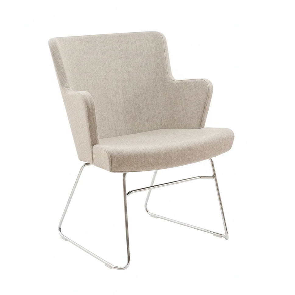 Skapa Armchair - Chrome Skid Frame