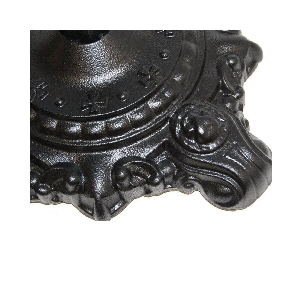 Hereford Ornate Bistro Black Cast Iron Table Base