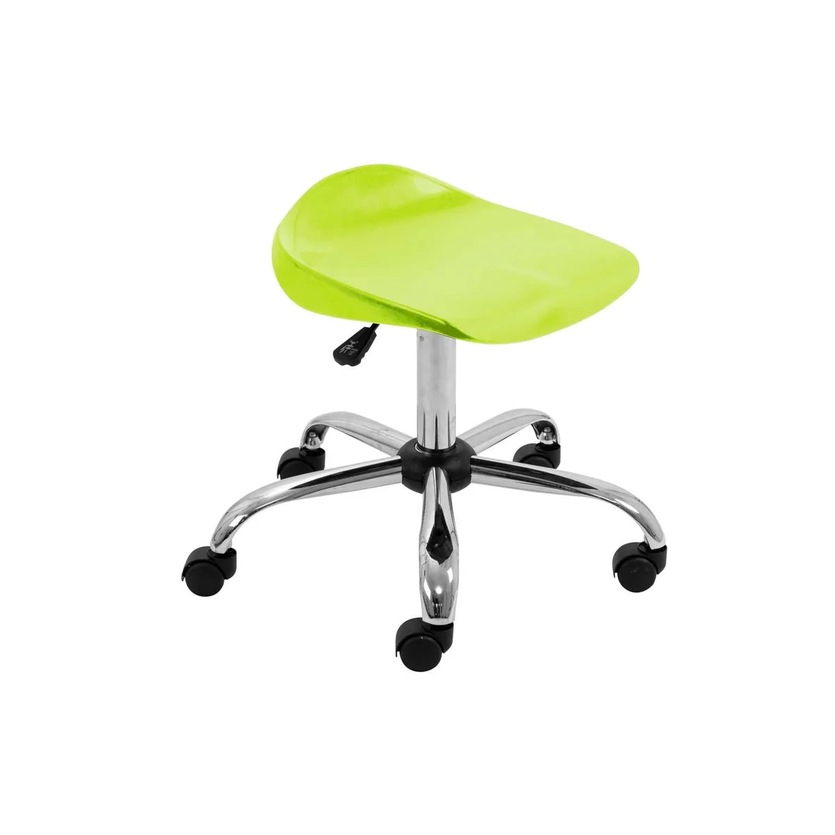 Titan Senior Swivel Classroom Stool with Chrome Base and Castors