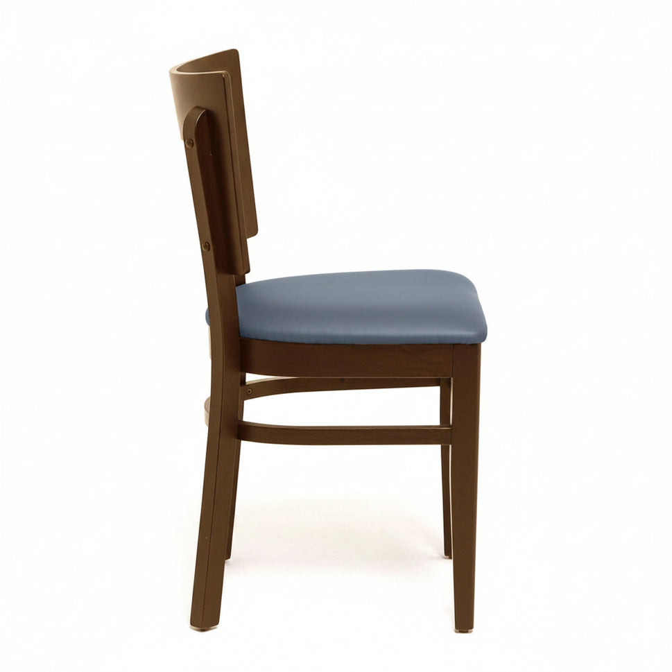 Mona CO Wooden Upholstered Side Chair
