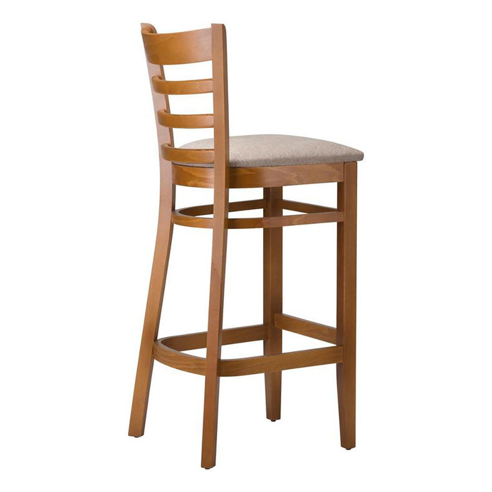 Nova Wooden Upholstered Bar Stool
