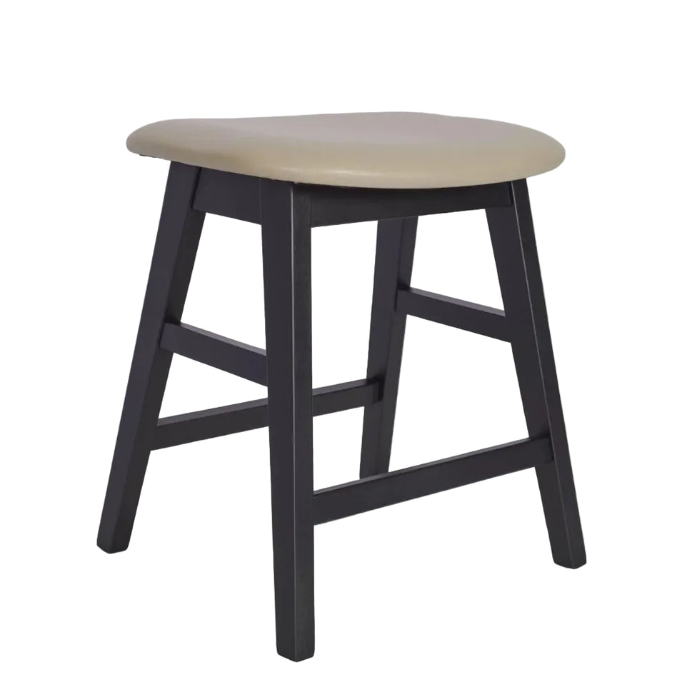 Savoy Wooden Upholstered Low Stool