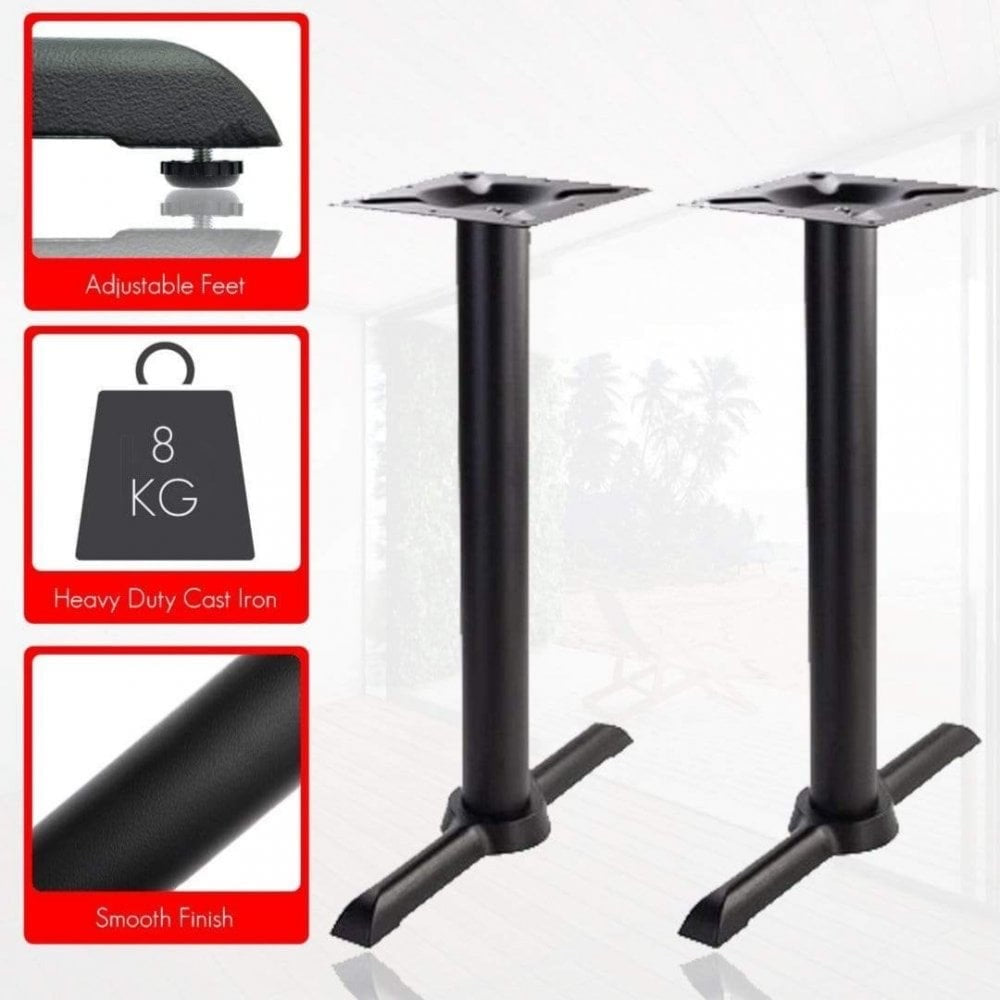 Antonio Twin Pedestal Cast Iron Table Base