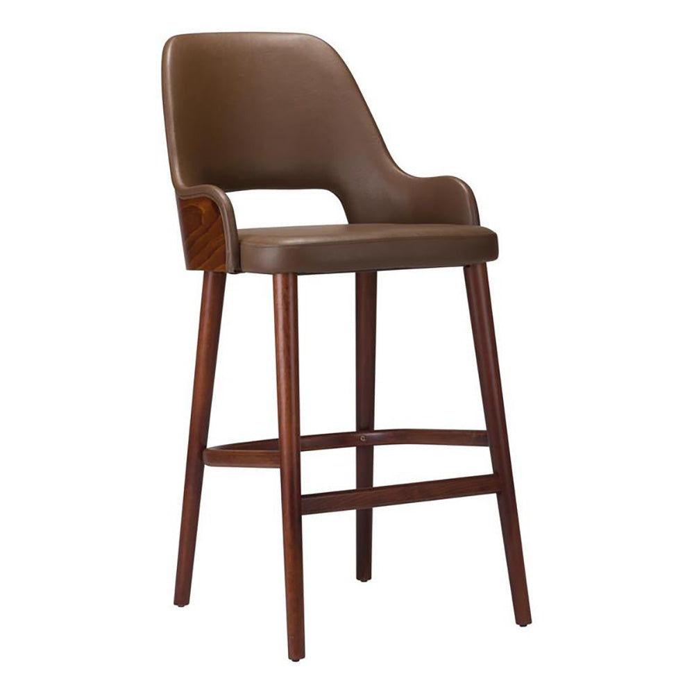 Joy Wooden Upholstered Bar Stool