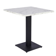 White Crystal Marble Restaurant Laminate Table Top - 25mm