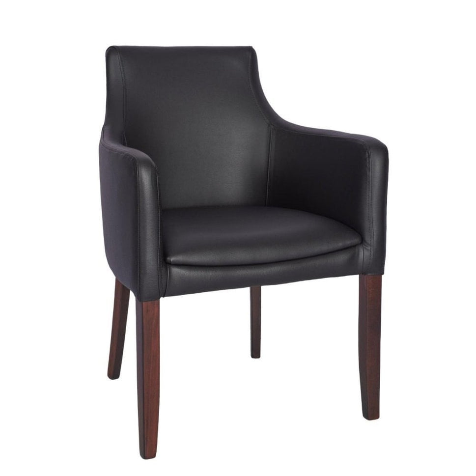 Repton Upholstered Faux Leather Armchair