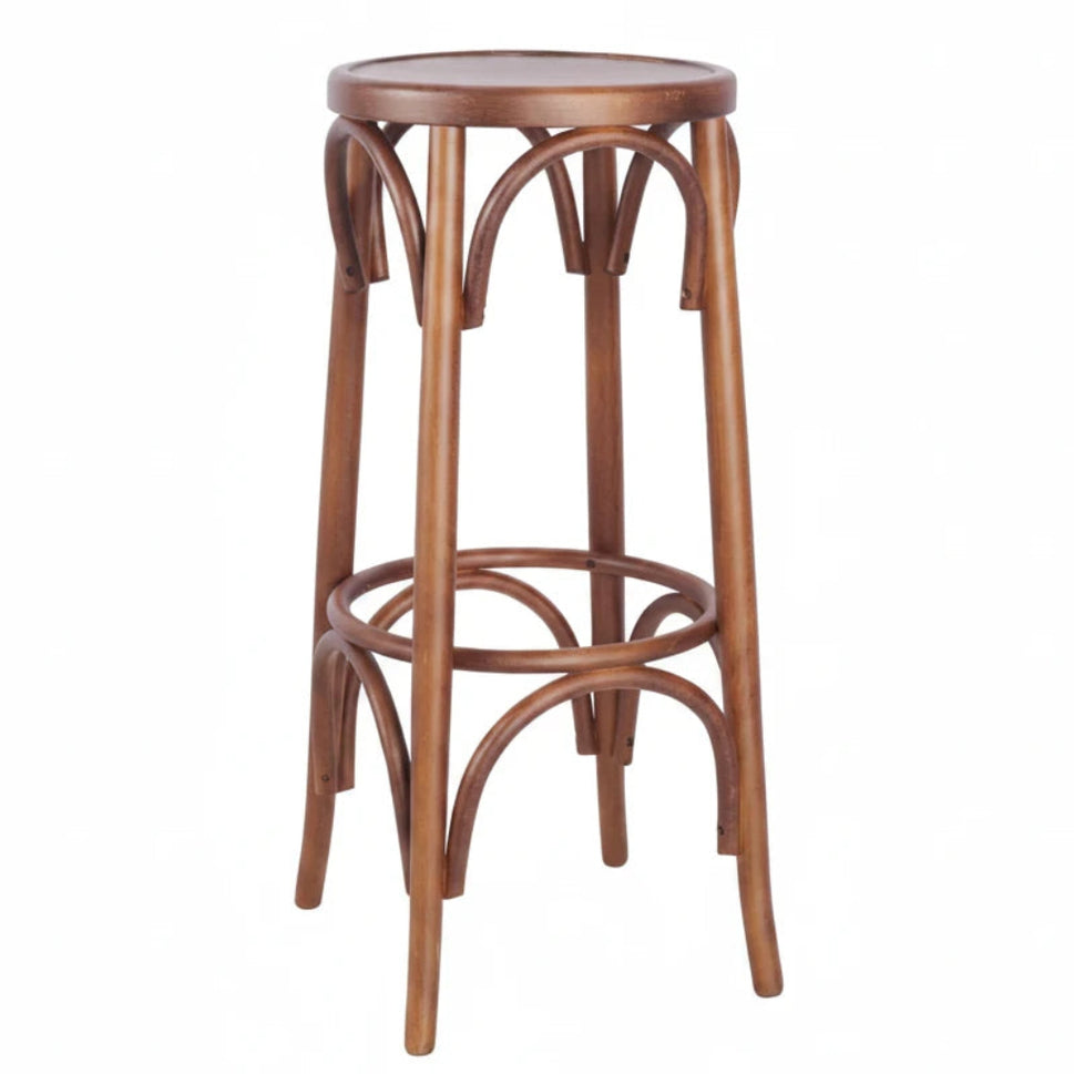 Sophie Bentwood Wooden Upholstered Bar Stool