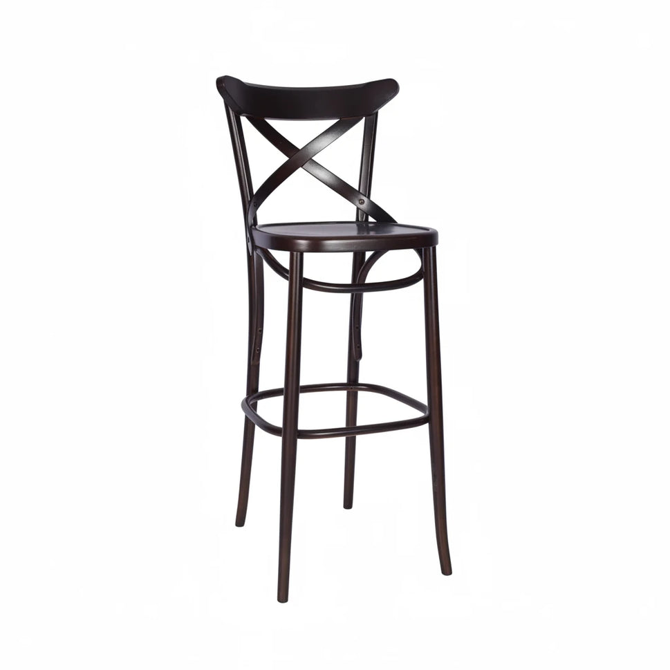 Victoria Bentwood Wooden Upholstered Bar Stool
