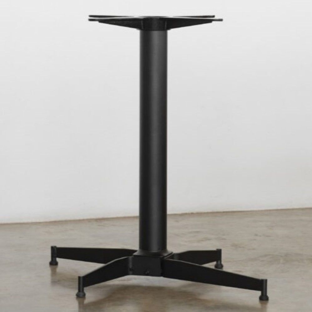 Parkway Black Self Levelling Table Base - Rectangle Single Pedestal - NOROCK