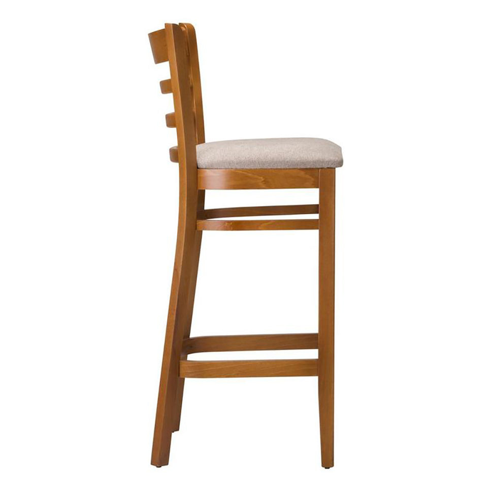 Nova Wooden Upholstered Bar Stool