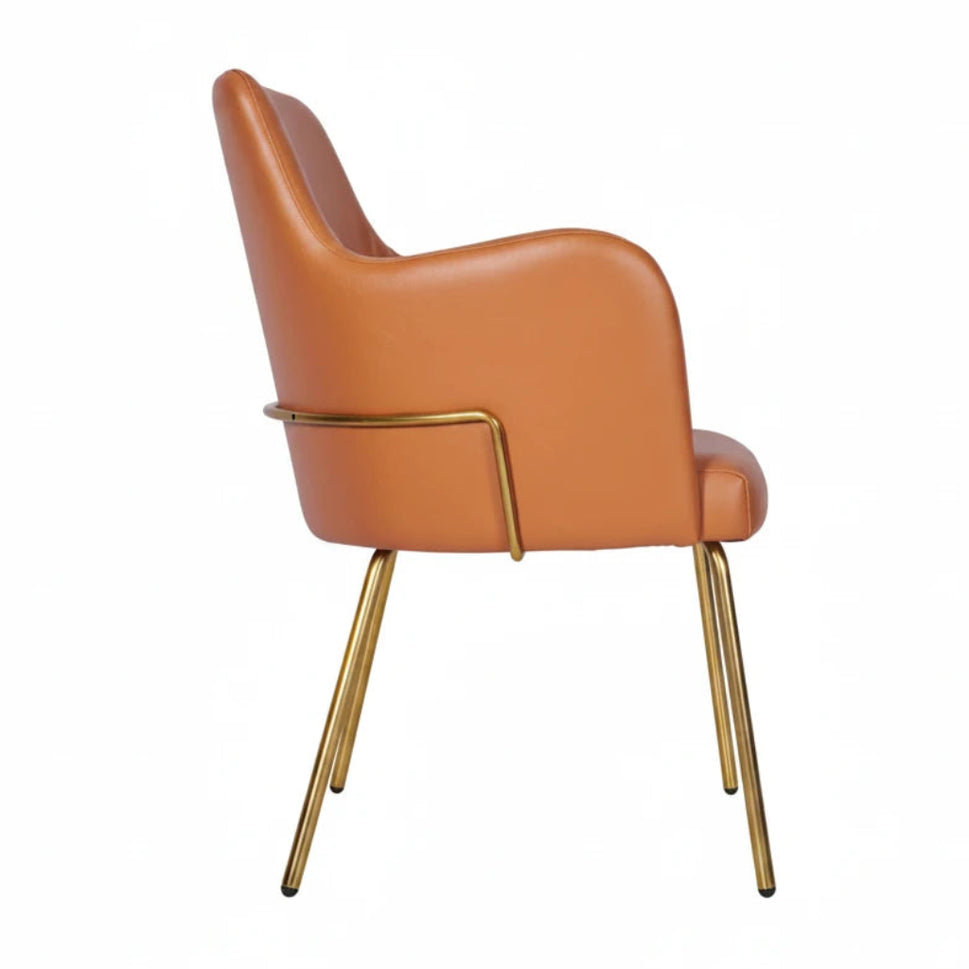 Camden Metal Upholstered Armchair