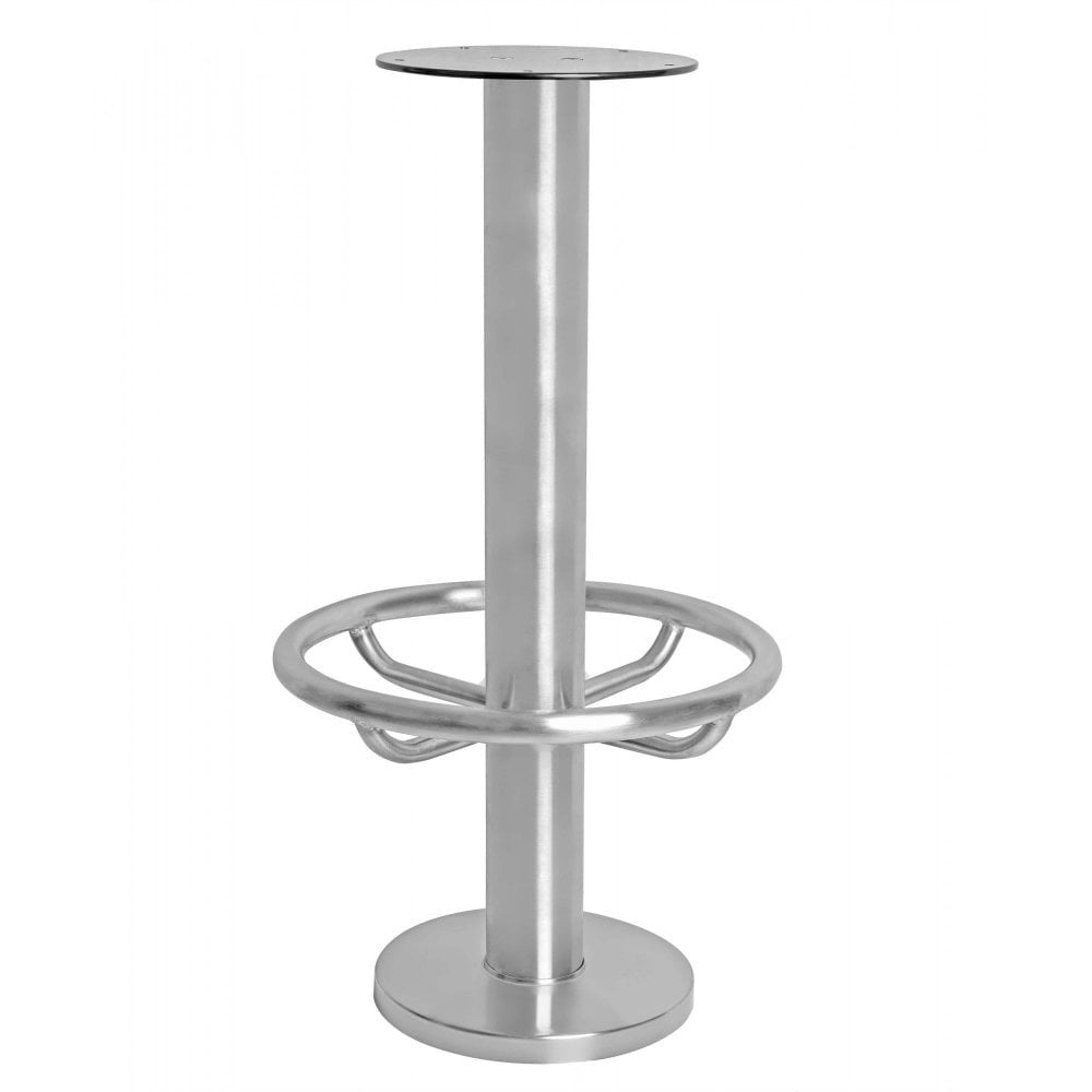 Denzel Stainless Steel Floor Fixed Footrail Stool