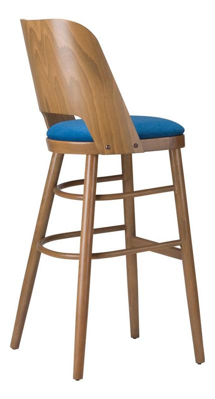 Alasia Wooden Upholstered Bar Stool