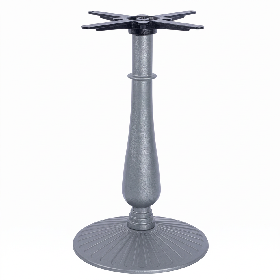 Aldeburgh Candelabra Black Cast Iron Table Base - Powdercoated