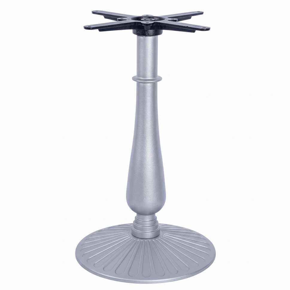 Aldeburgh Candelabra Black Cast Iron Table Base - Powdercoated