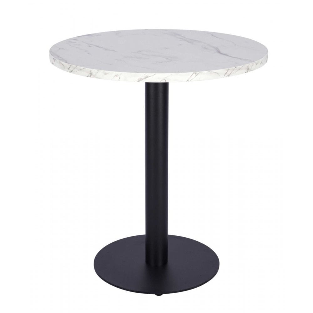 White Crystal Marble Laminate Restaurant Table Top - 25mm