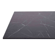 Black Obsidian Marble Outdoor Laminate Restaurant Table Top - 12mm