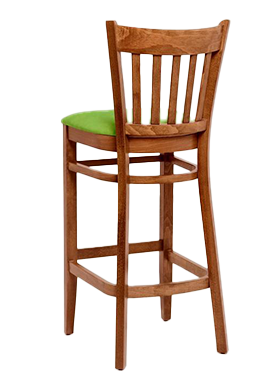 Vito Wooden Upholstered Bar Stool