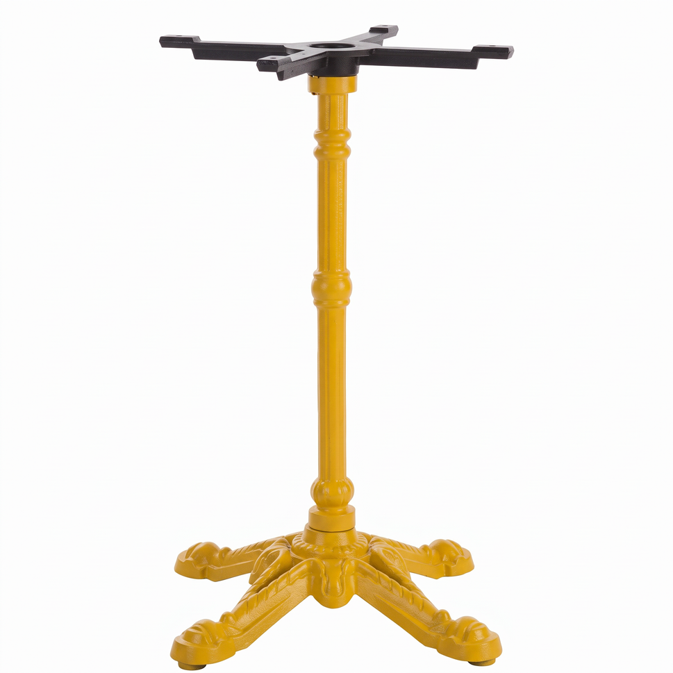 Bistro Ornate Four Leg Cast Iron Table Base - Powdercoated