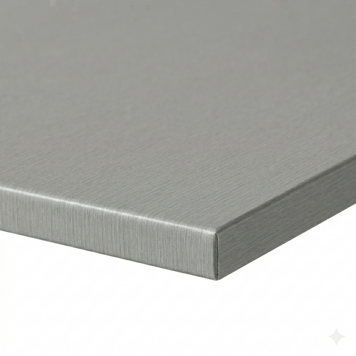 Brushed Silvergrey Restaurant Laminate Table Top - 25mm