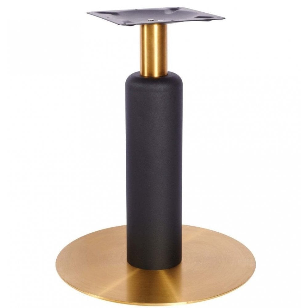 Titan L Brass Black Table Base - Large