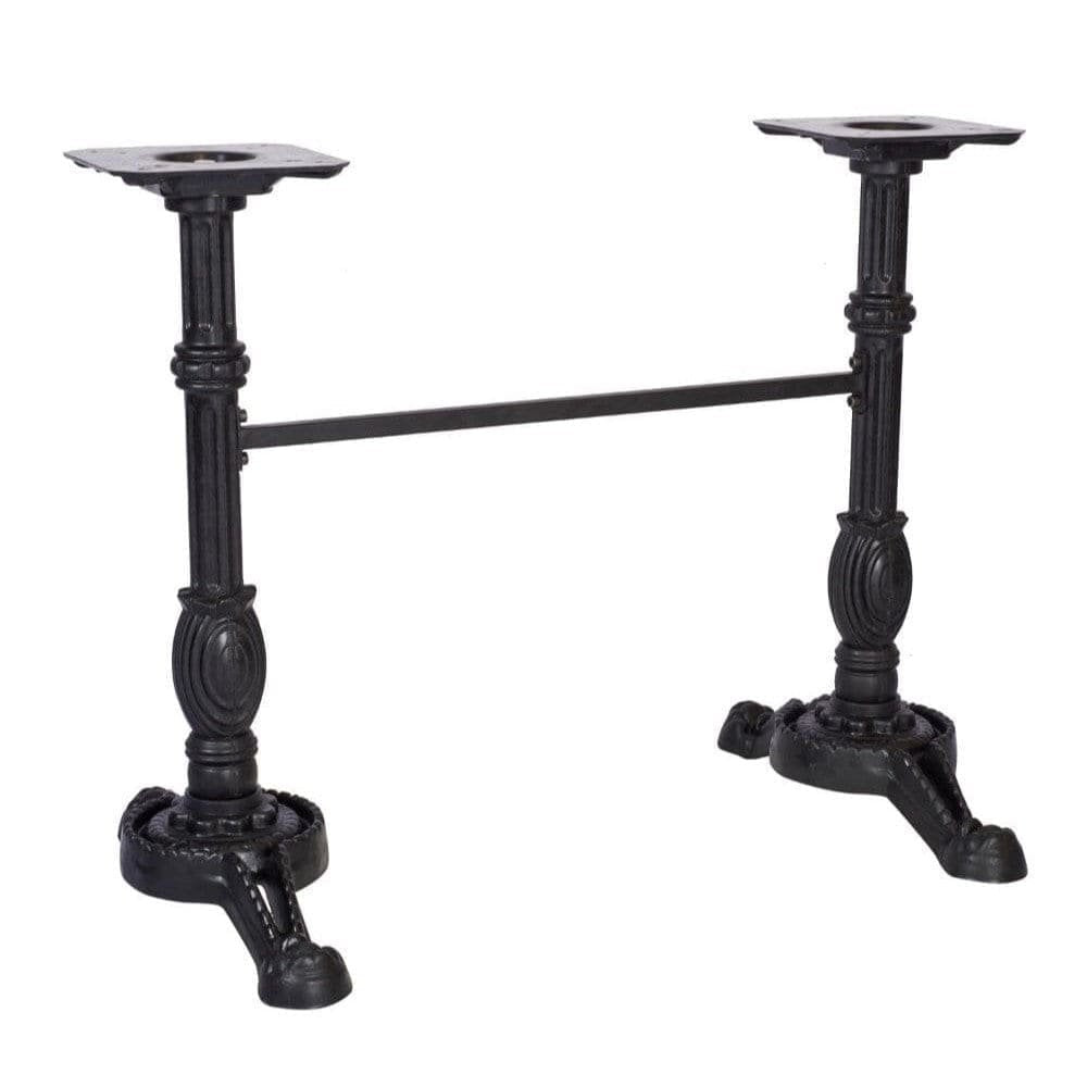 Bistro Ornate Twin Pedestal Outdoor Table Base