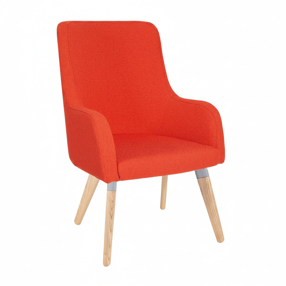 Huntington Highback Wooden Upholstered Armchair