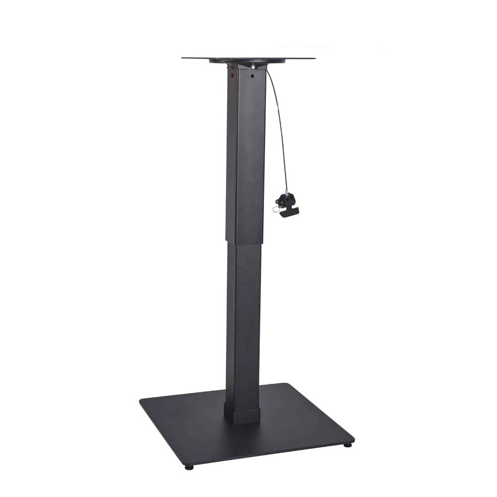 Profile Height Adjustable Black Square Table Base