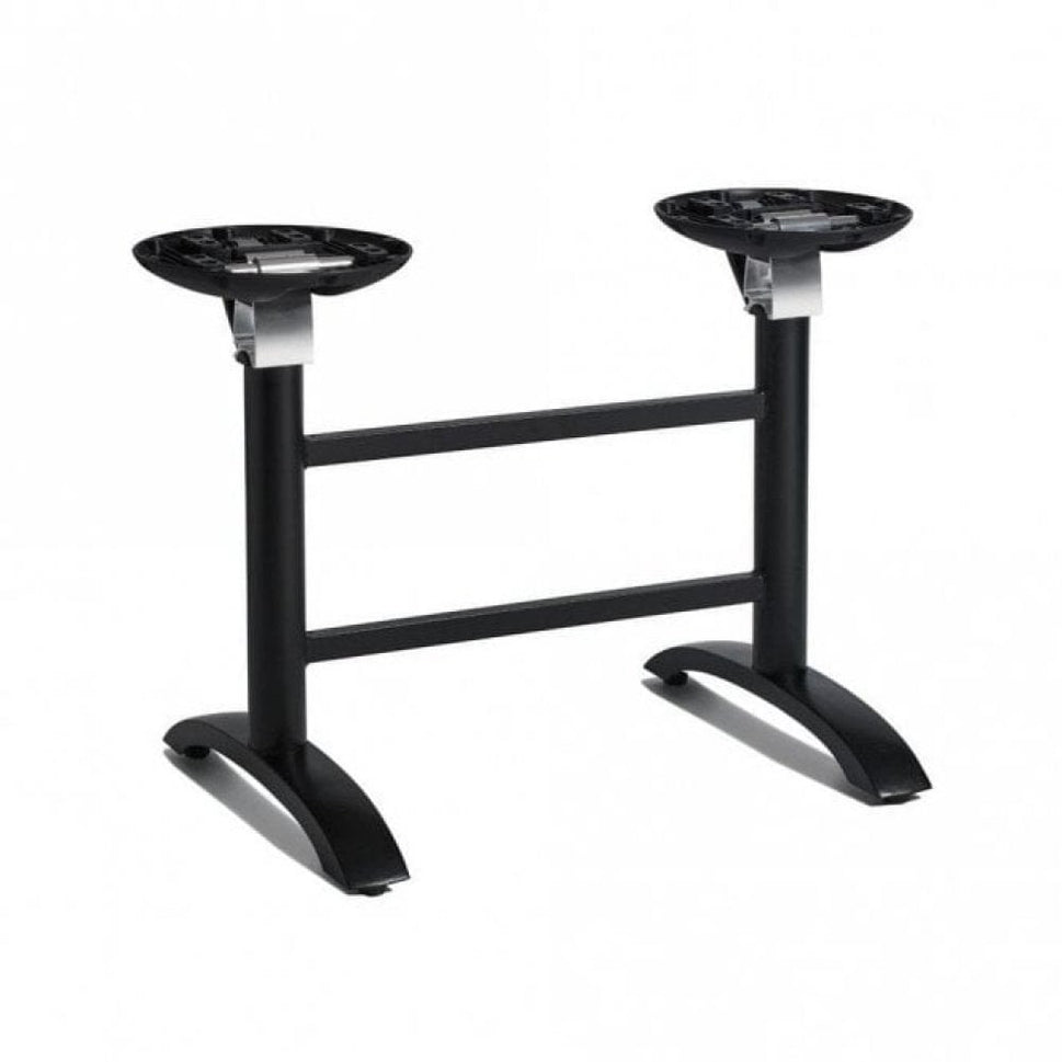 Spaceguard Outdoor Black Twin Pedestal Table Base