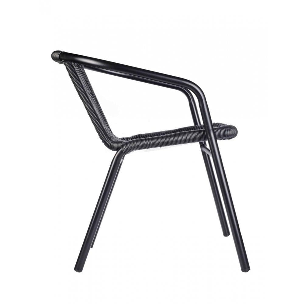 Wicker Outdoor Stacking Arm Chair