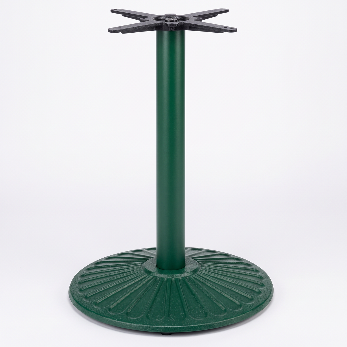 Crewe Medium Round Black Cast Iron Table Base - Powdercoated