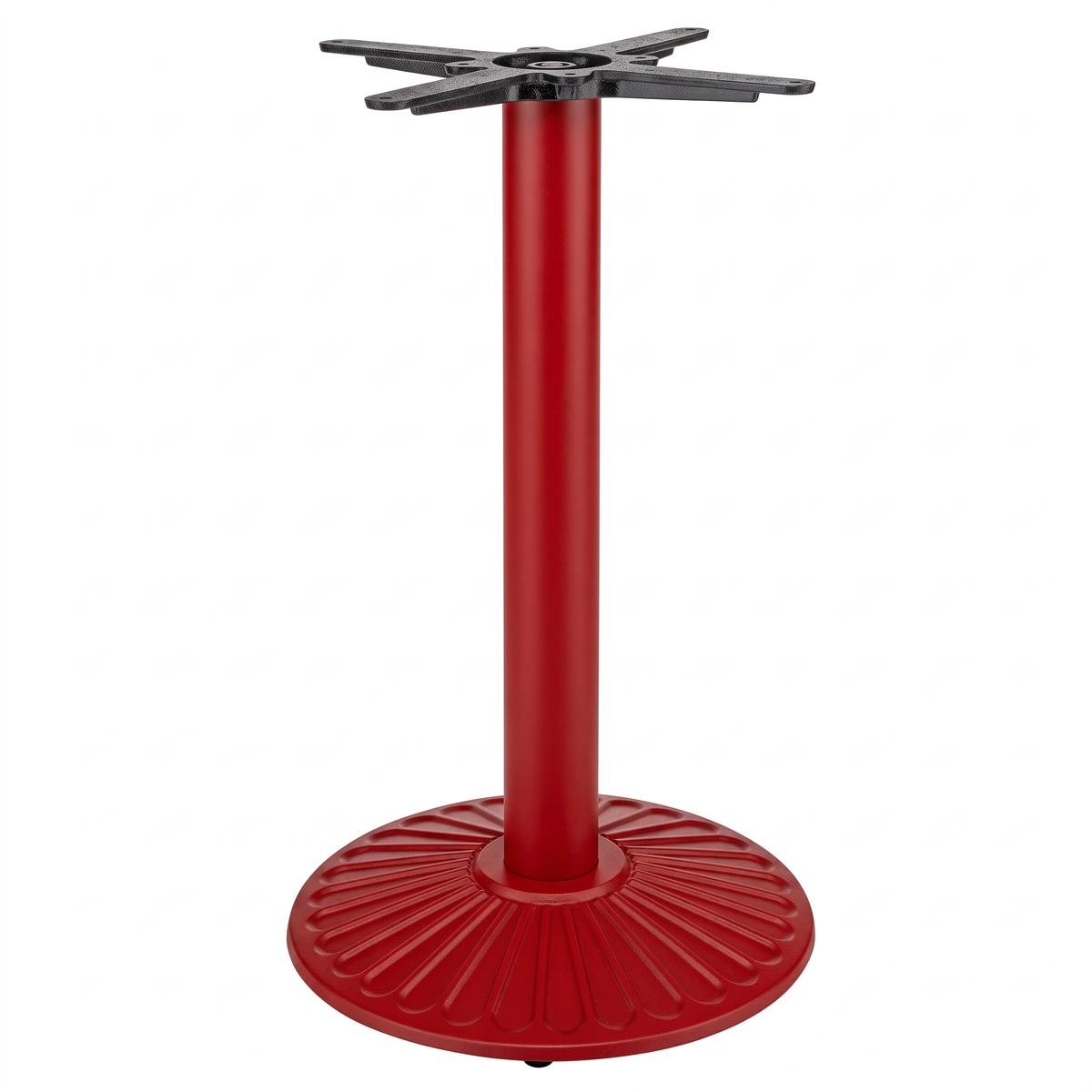 Crewe Small Round Black Cast Iron Table Base - Powdercoated