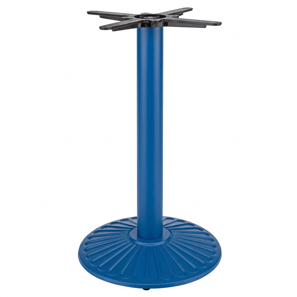 Crewe Small Round Black Cast Iron Table Base - Powdercoated