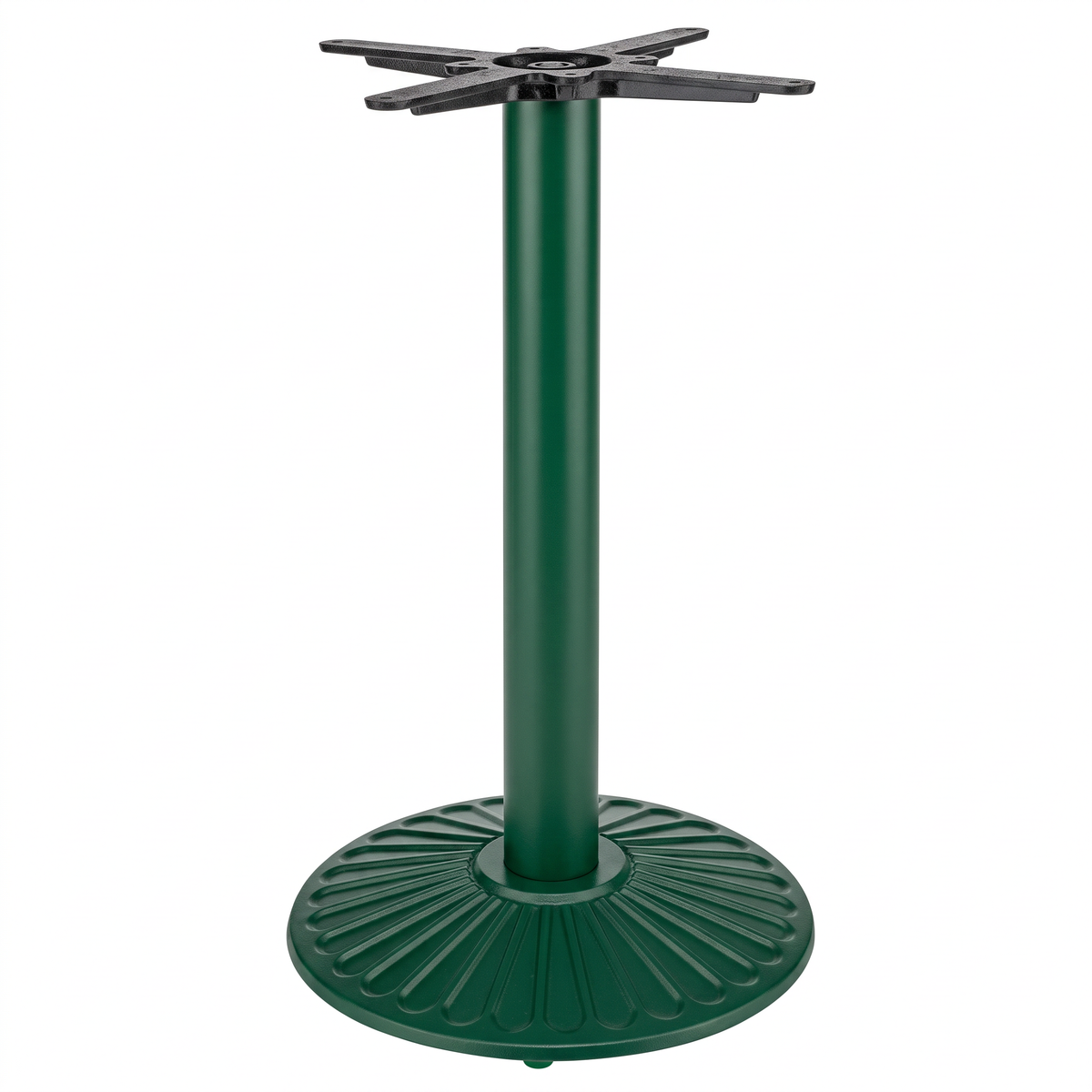 Crewe Small Round Black Cast Iron Table Base - Powdercoated