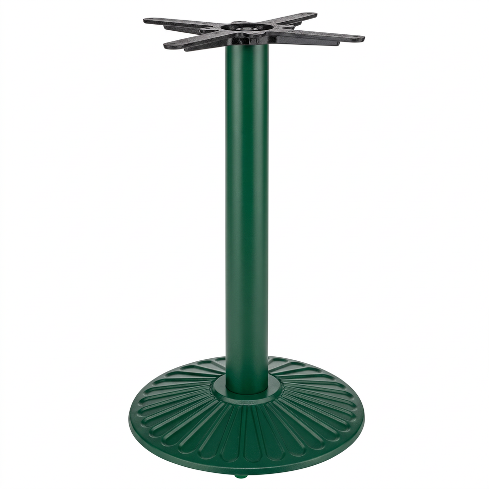 Crewe Small Round Black Cast Iron Table Base - Powdercoated