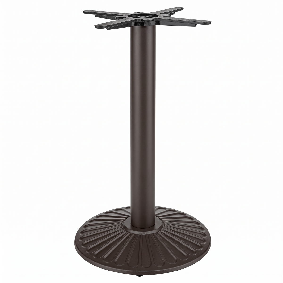 Crewe Small Round Black Cast Iron Table Base - Powdercoated