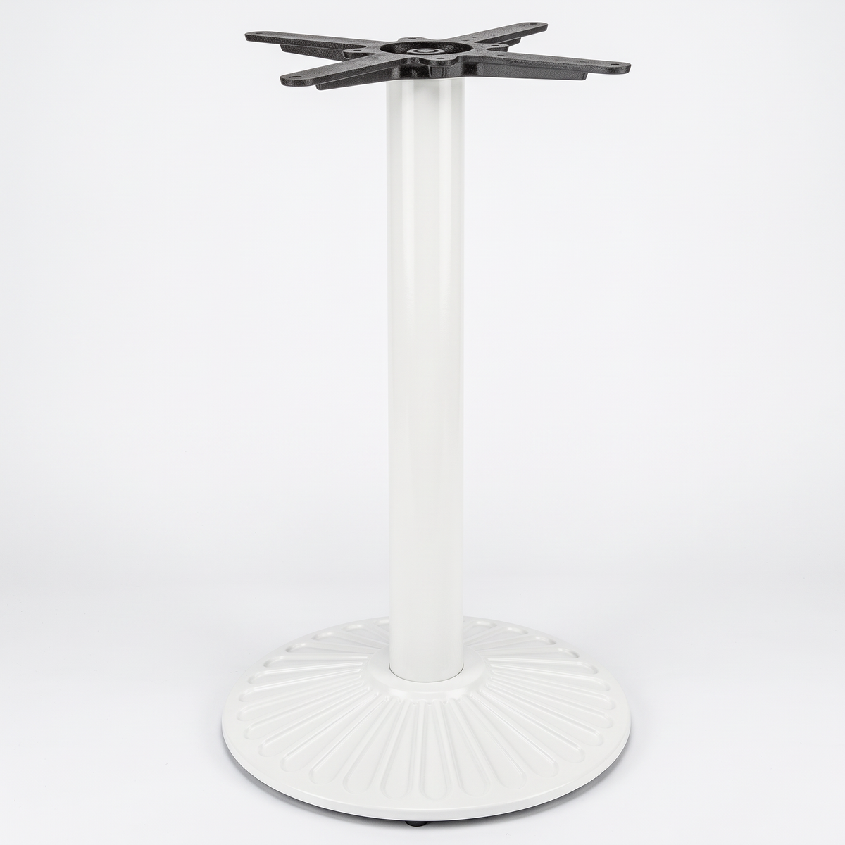 Crewe Small Round Black Cast Iron Table Base - Powdercoated