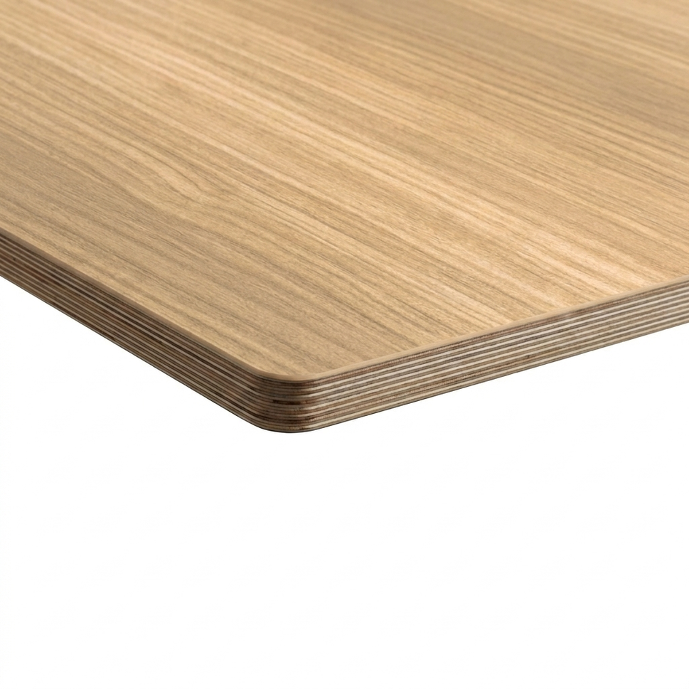 Calm Ash Ply Edge Effect LaminateTable Top - 25mm