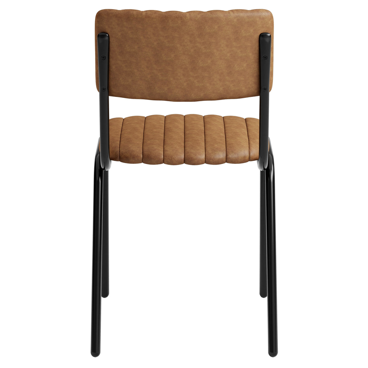 Derby Faux Leather Industrial Side Chair