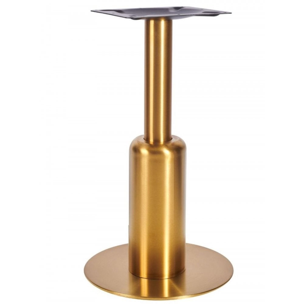 Titan S Round Brass Table Base - Small