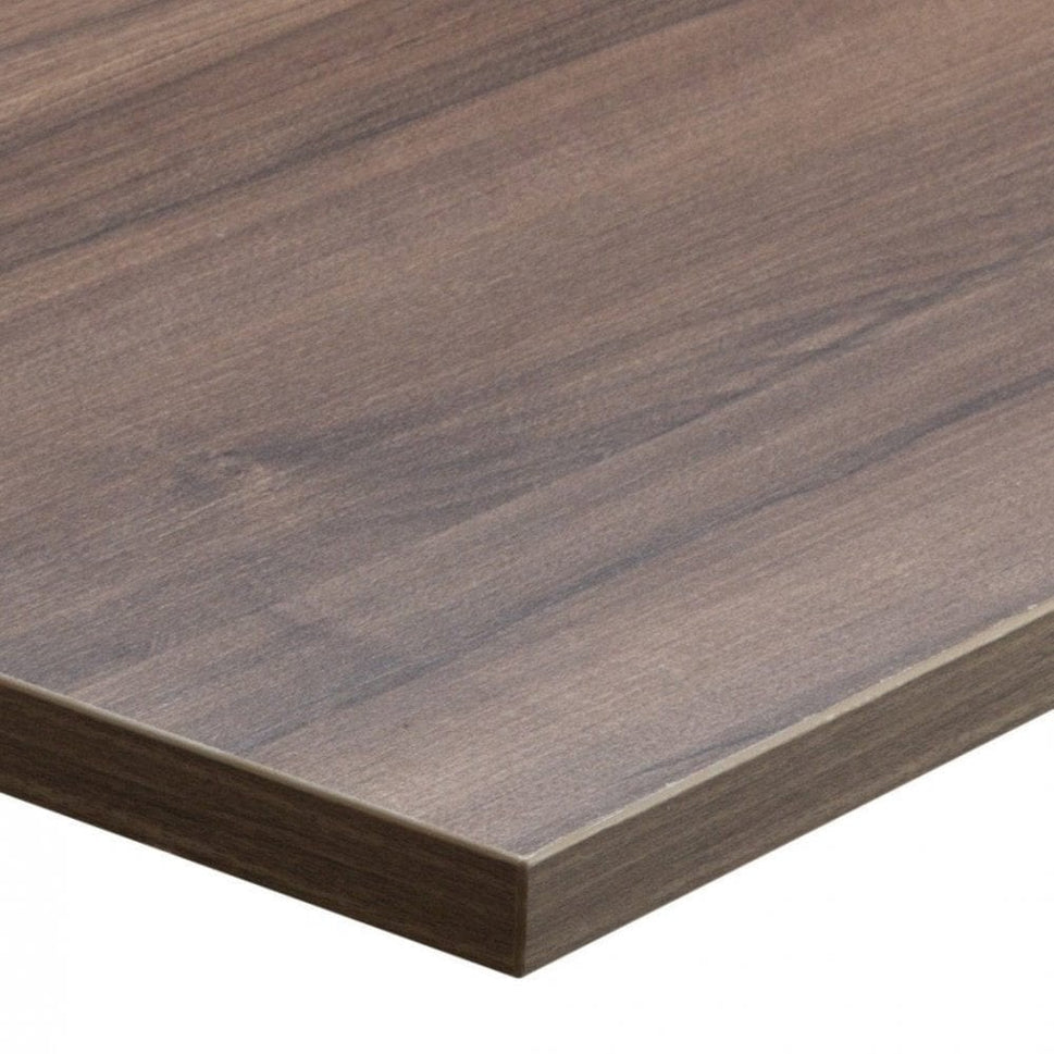 Commercial Restaurant Table 600mm Square – Laminate Top & Cast Iron Pedestal Base – Figaro