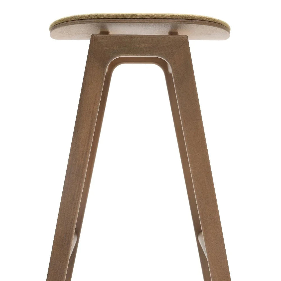 Ritz Wooden Upholstered Bar Stool