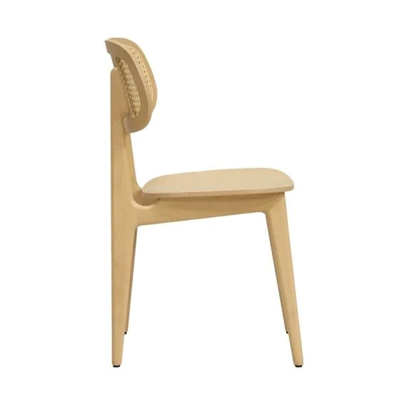 Bunny Rattan Effect Wooden Side Chair