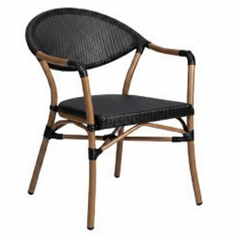 Caledonia Bamboo Stacking Bistro Armchair