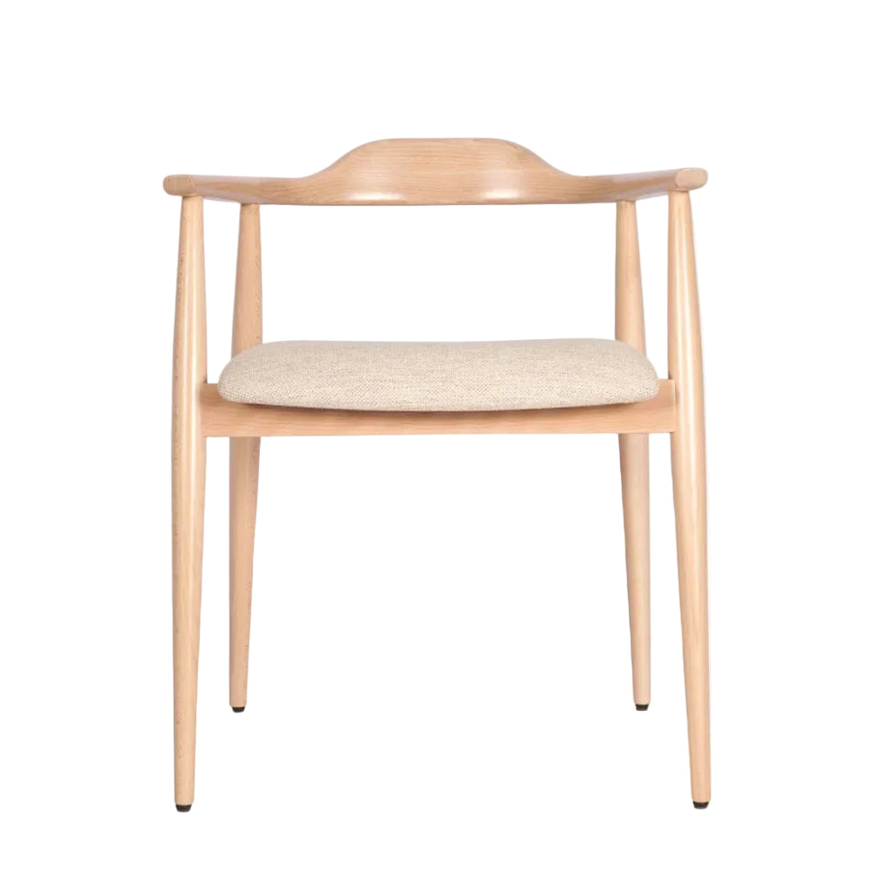 Beth Wooden Upholstered Armchair