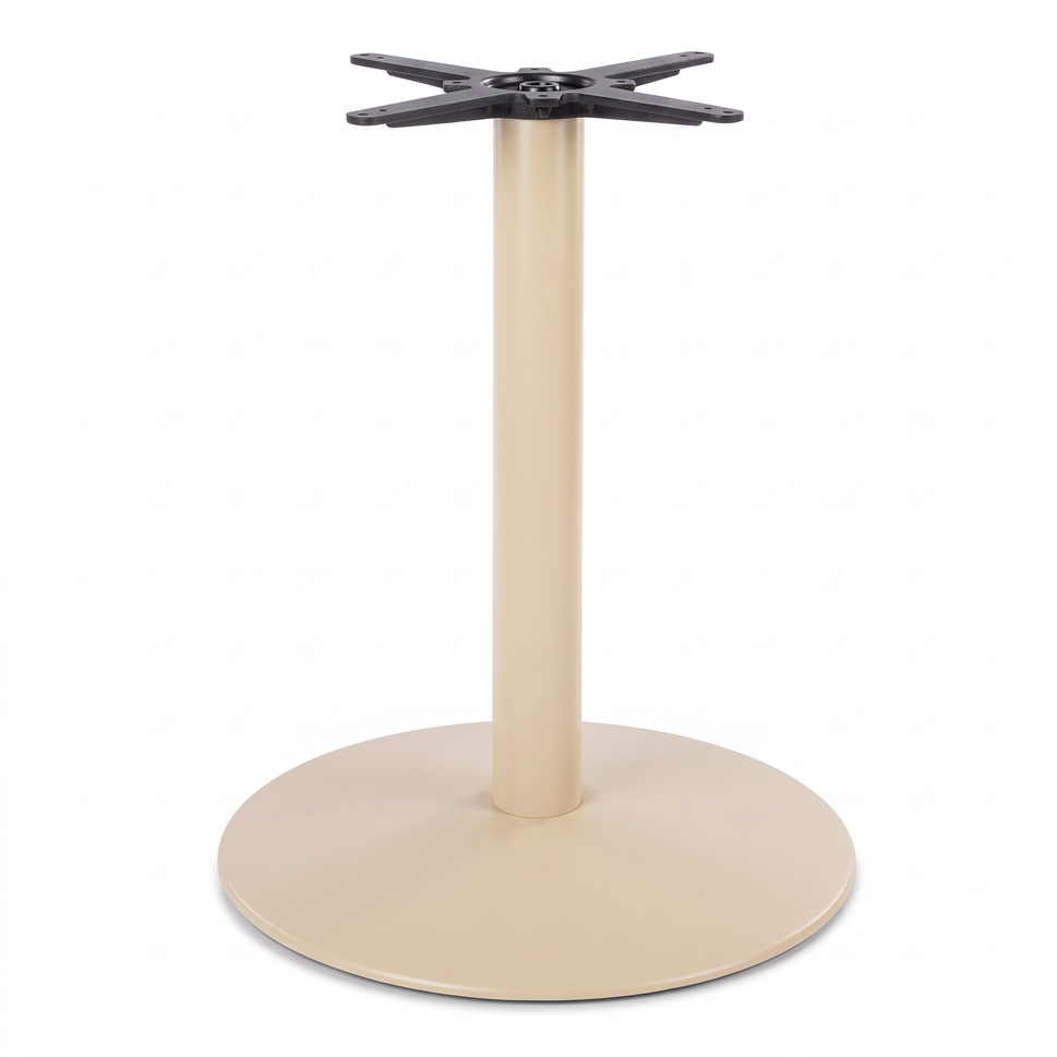 Dome Medium Round Black Cast Iron Table Base - Powdercoated