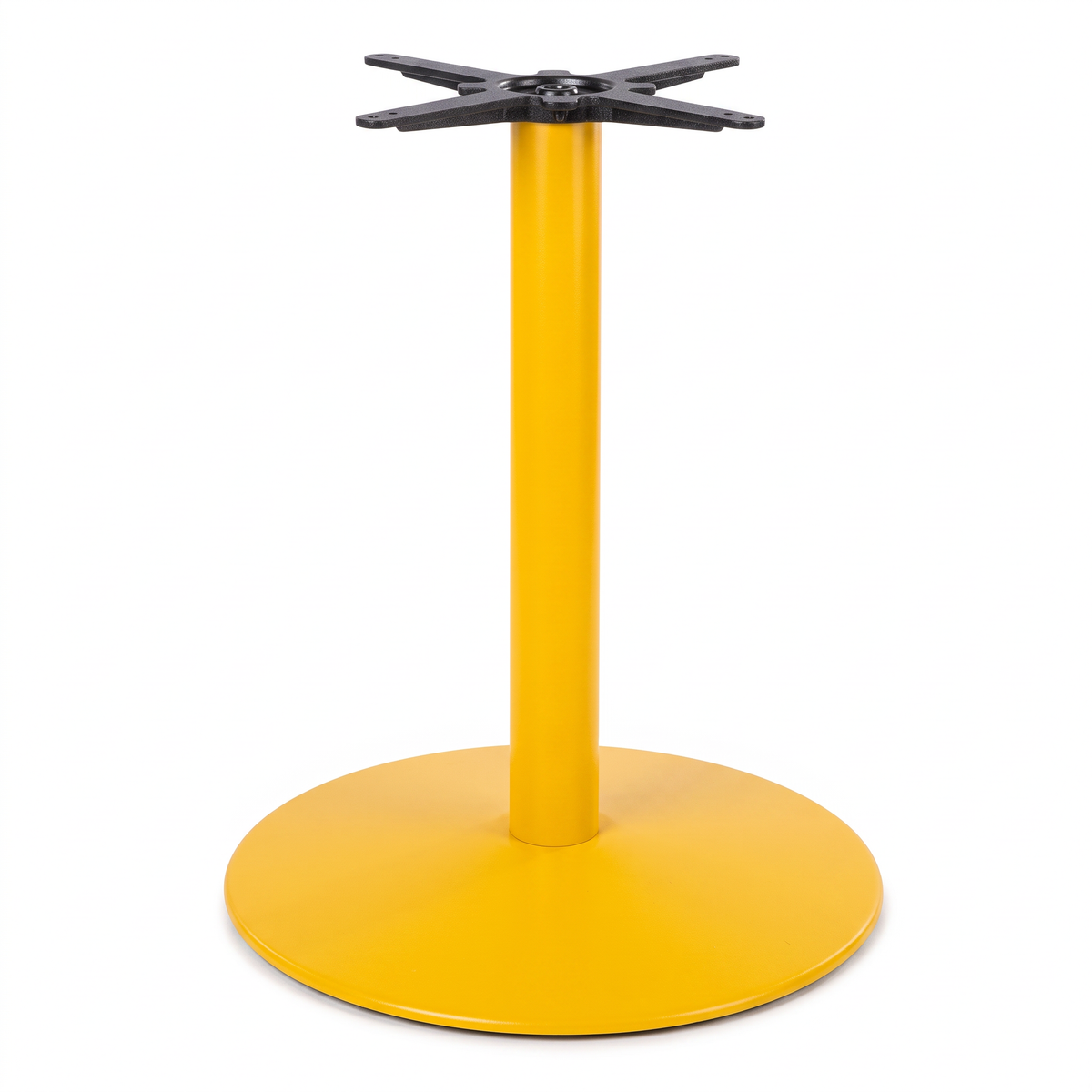 Dome Medium Round Black Cast Iron Table Base - Powdercoated