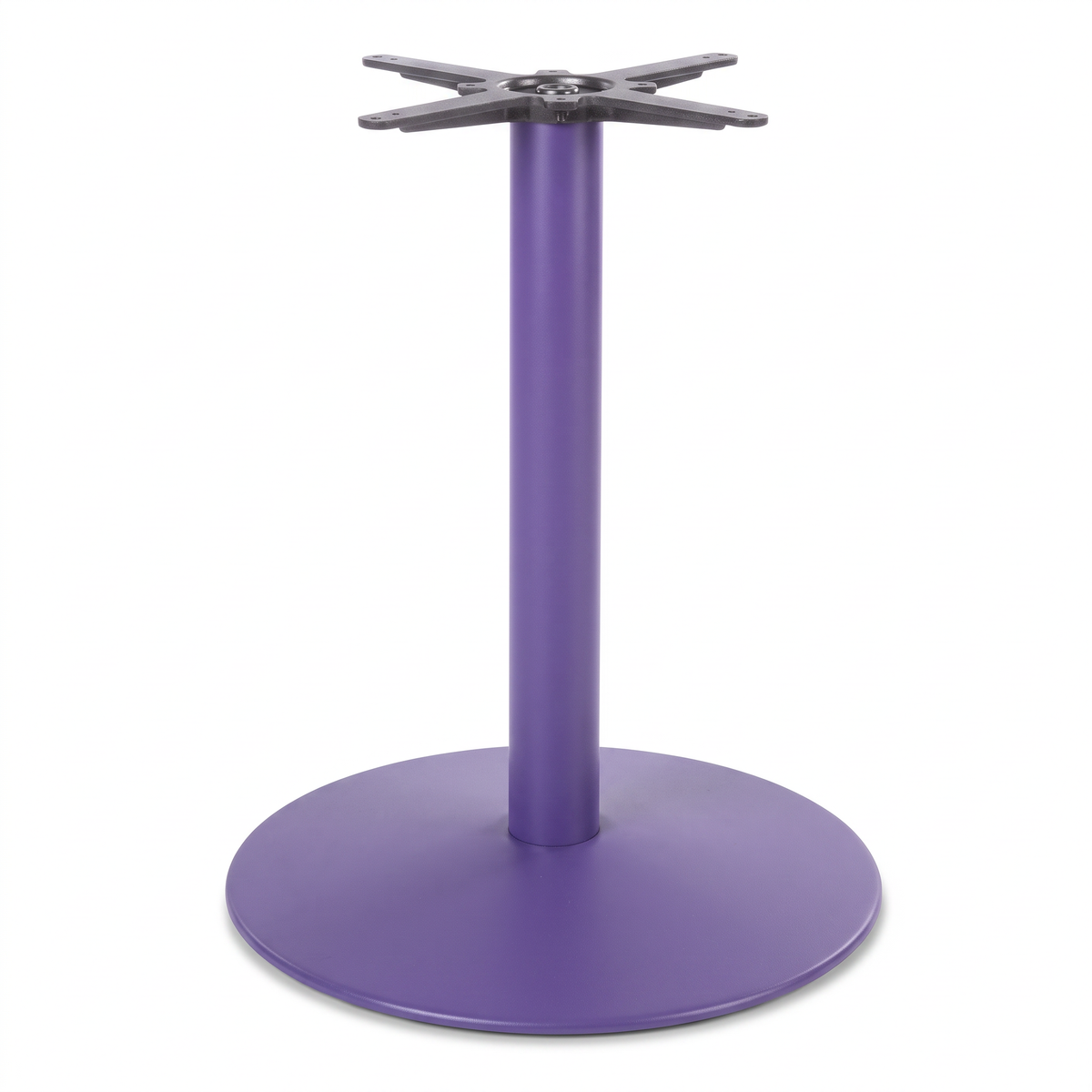 Dome Medium Round Black Cast Iron Table Base - Powdercoated
